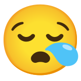Сънено лице - Noto Color Emoji