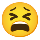 Уморено лице - Noto Color Emoji