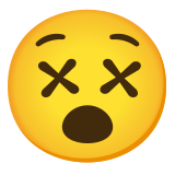 Лице със зачеркнати очи - Noto Color Emoji