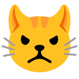 Нацупено котешко лице - Noto Color Emoji