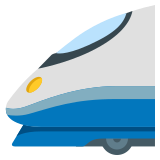 Високоскоростен влак - Noto Color Emoji