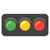 Хоризонтален светофар - Noto Color Emoji