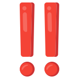 Двойна удивителна - Noto Color Emoji