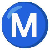 Буква „M“ в кръг - Noto Color Emoji