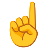 Показалец нагоре - Noto Color Emoji