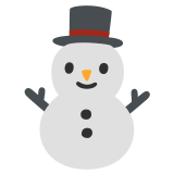Снежен човек без сняг - Noto Color Emoji