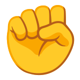 Вдигнат юмрук - Noto Color Emoji