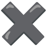 Удебелен знак за умножение - Noto Color Emoji