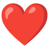 Червено сърце - Noto Color Emoji