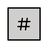 Клавиш: # - OpenMoji