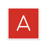Бутон с „А“ - OpenMoji