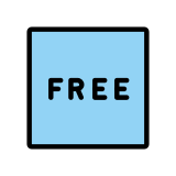 „Free“ в квадрат - OpenMoji