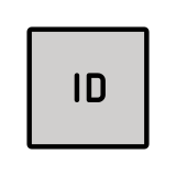 „ID“ в квадрат - OpenMoji