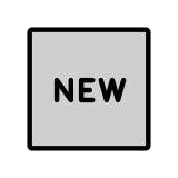 „New“ в квадрат - OpenMoji