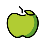 Зелена ябълка - OpenMoji