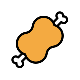Месо с кост - OpenMoji