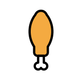 Пилешко бутче - OpenMoji