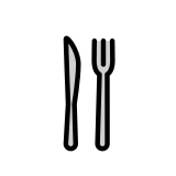 Нож и вилица - OpenMoji