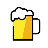 Халба бира - OpenMoji