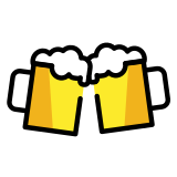 Звънтящи халби за бира - OpenMoji