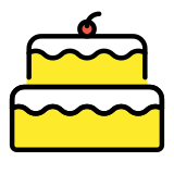 Торта за рожден ден - OpenMoji