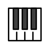 Клавиатура на музикален инструмент - OpenMoji