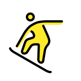 Сноубордист - OpenMoji