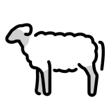 Овца - OpenMoji