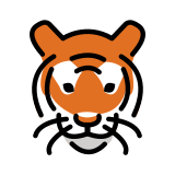 Муцуна на тигър - OpenMoji