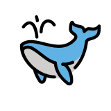 Пръскащ кит - OpenMoji