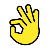 Жест „окей“ - OpenMoji