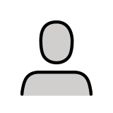Силует на бюст - OpenMoji