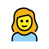 Момиче - OpenMoji