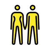 Мъж и жена, държащи се за ръце - OpenMoji