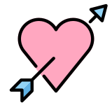 Сърце със стрела - OpenMoji