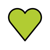 Зелено сърце - OpenMoji