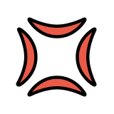 Символ за гняв - OpenMoji