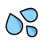Капки пот - OpenMoji