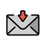 Плик със стрелка - OpenMoji
