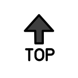 Стрелка с top - OpenMoji