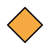 Голям оранжев ромб - OpenMoji