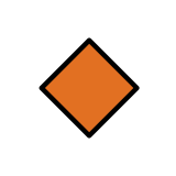 Малък оранжев ромб - OpenMoji