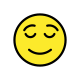 Облекчено лице - OpenMoji