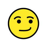 Подсмихващо се лице - OpenMoji