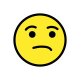 Недоволно лице - OpenMoji