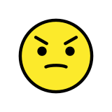 Ядосано лице - OpenMoji