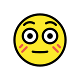 Изчервено лице - OpenMoji