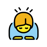 Покланящ се човек - OpenMoji