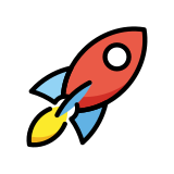 Ракета - OpenMoji