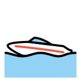 Моторна лодка - OpenMoji